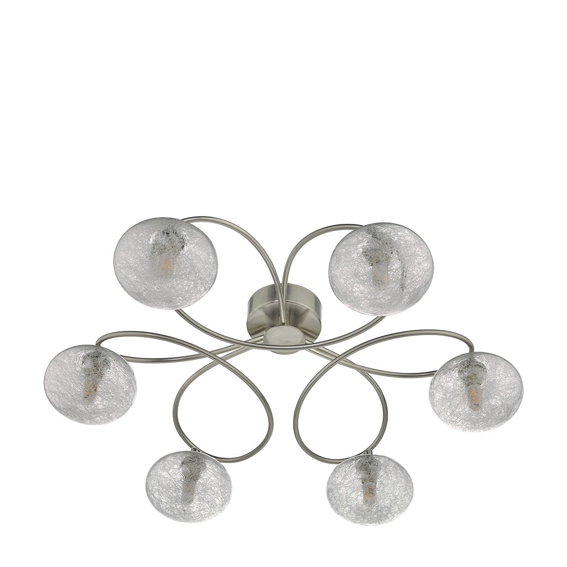 LEYSHA 6LT SEMI FLUSH SAT NICKEL main product photo