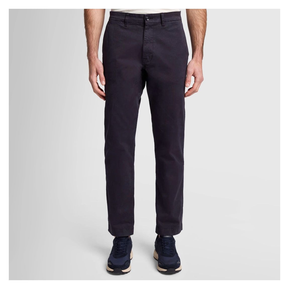 Black Straight Comfort Twill Chino Trouser main product photo