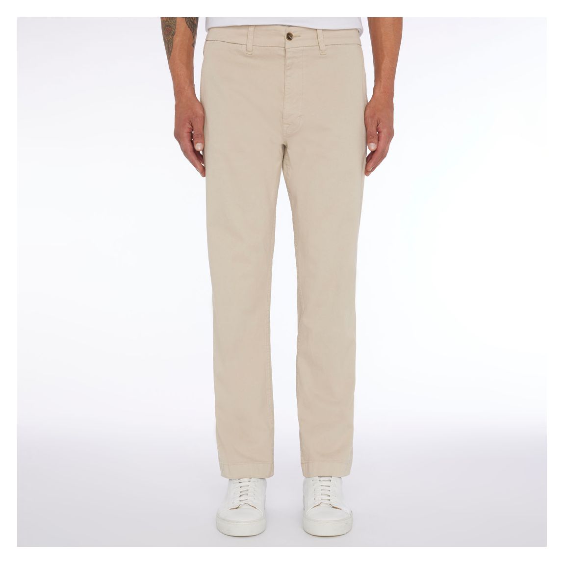 STRAIGHT CHINO Comfort Twill Alabaster main product photo