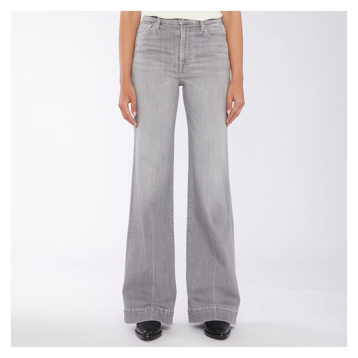 Light Grey Modern Dojo Flared Jean main product photo