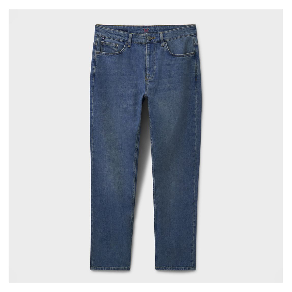 Mid Blue Wash Straight Jeans main product photo