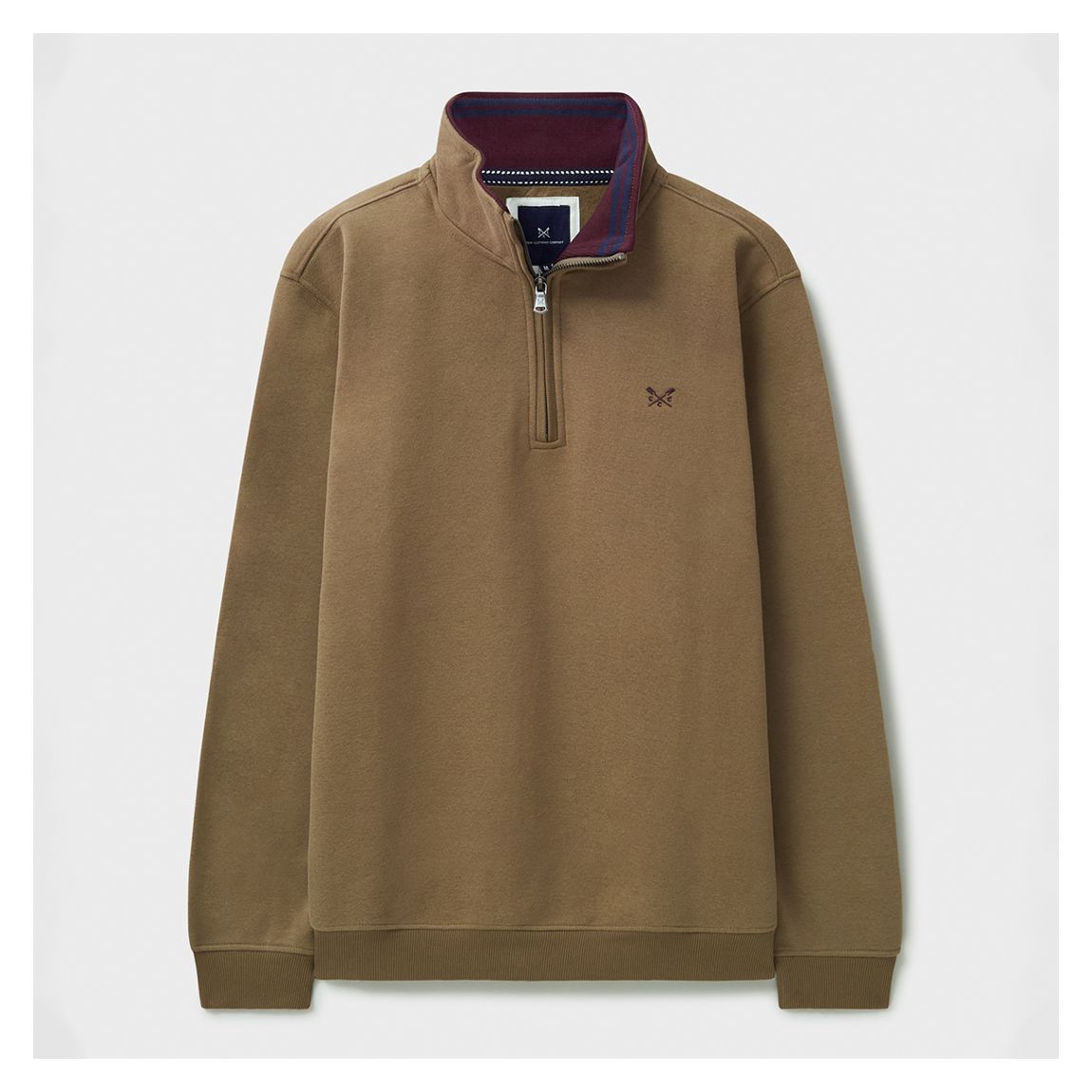 Cocoa Half Zip Solid Jumper main product photo