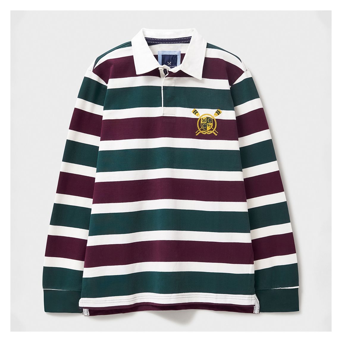 Pine/Burgundy Heritage Rugby Top main product photo