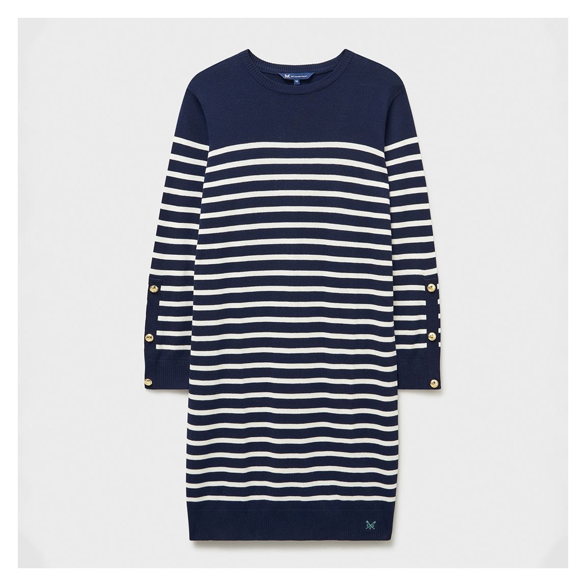 Navy/White Stripe Knit Dress main product photo