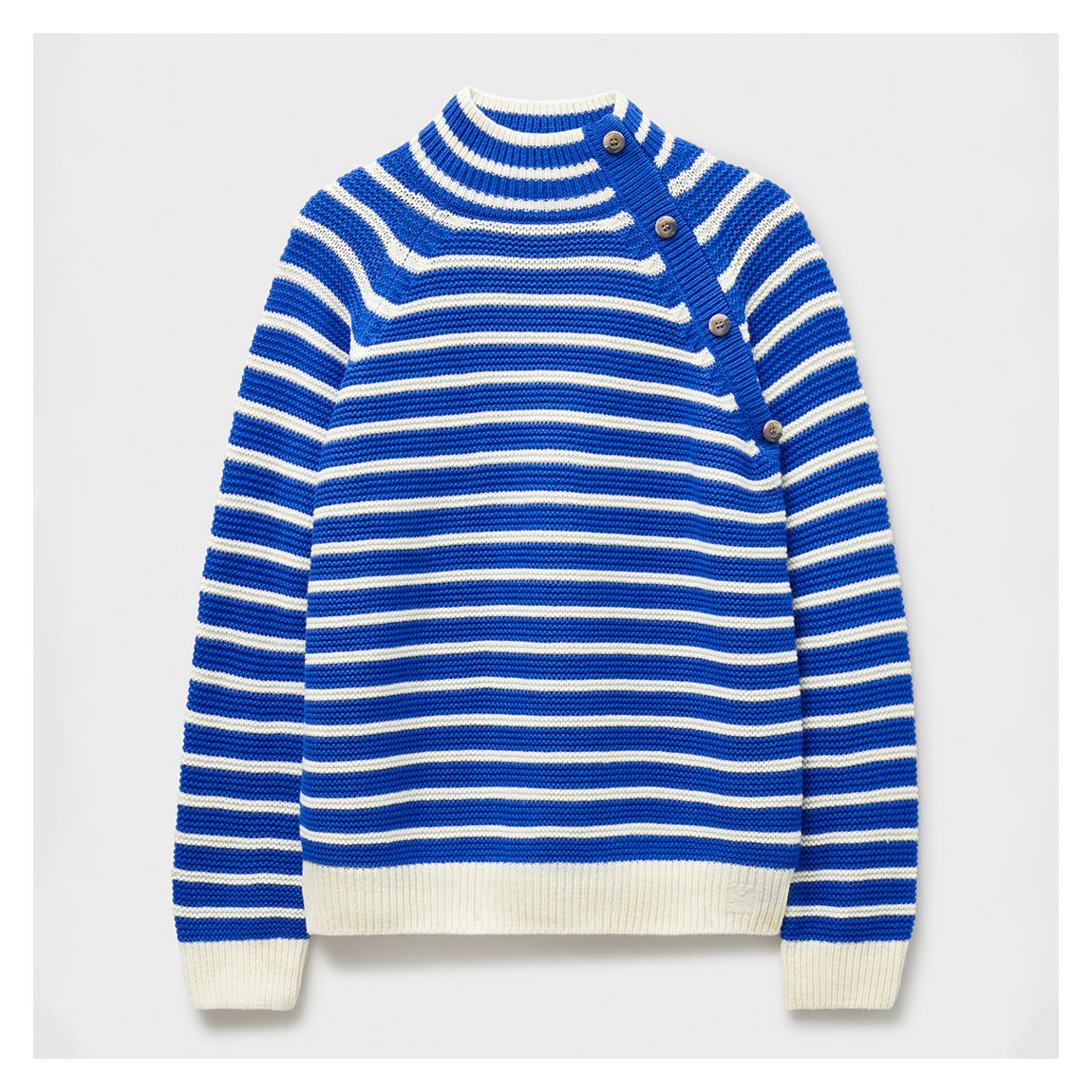 Electric Blue Funnel Neck Jumper main product photo