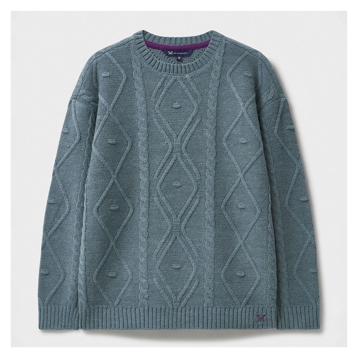 Slate Chunky Cable Knit Jumper main product photo