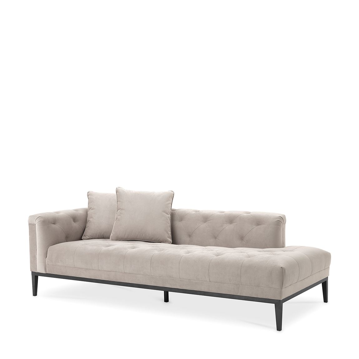 Cesare Lounge Sofa Left, Pebble Grey main product photo