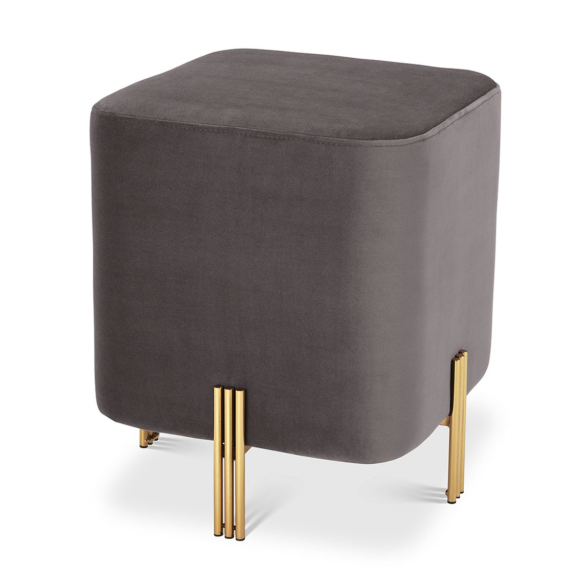 Stool Burnett Savona Grey Velvet main product photo
