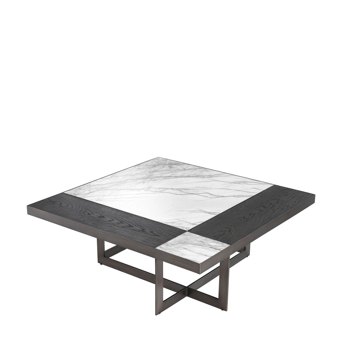 Hermoza Coffee Table, Mocha Crown Oak Veneer Bronze main product photo