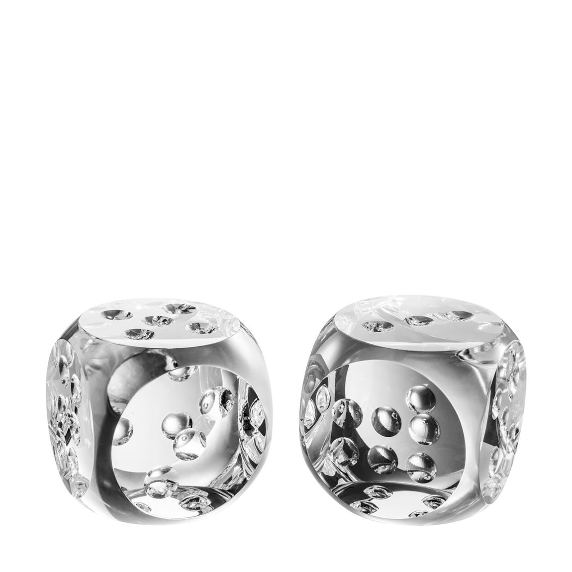 Desk Accessory Dice Tradizione Crystal Glass Set Of 2 main product photo