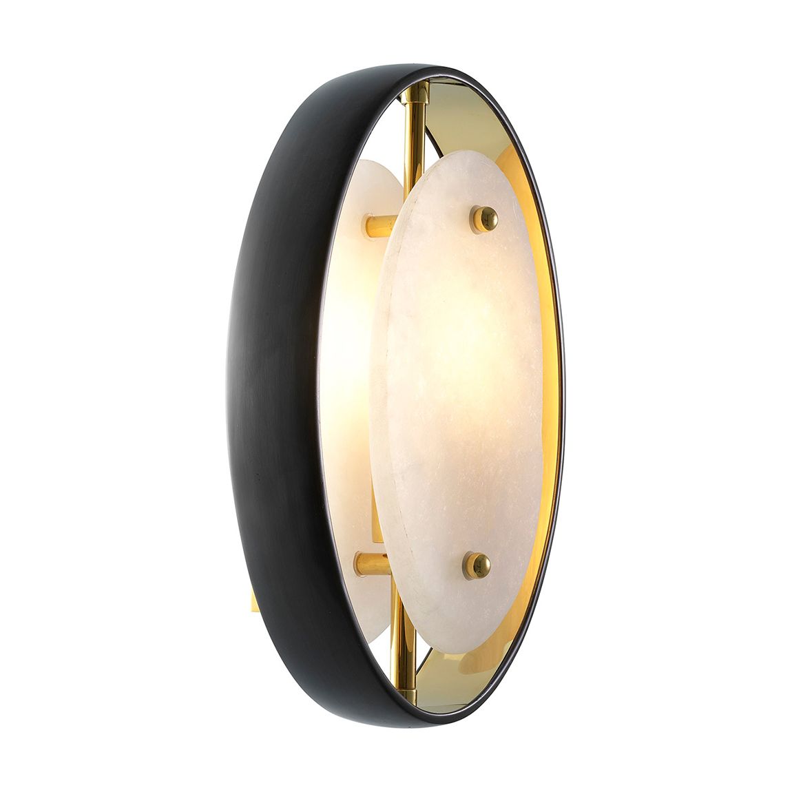 Wall Lamp Trissoni Gunmetal Finish Gold Finish main product photo