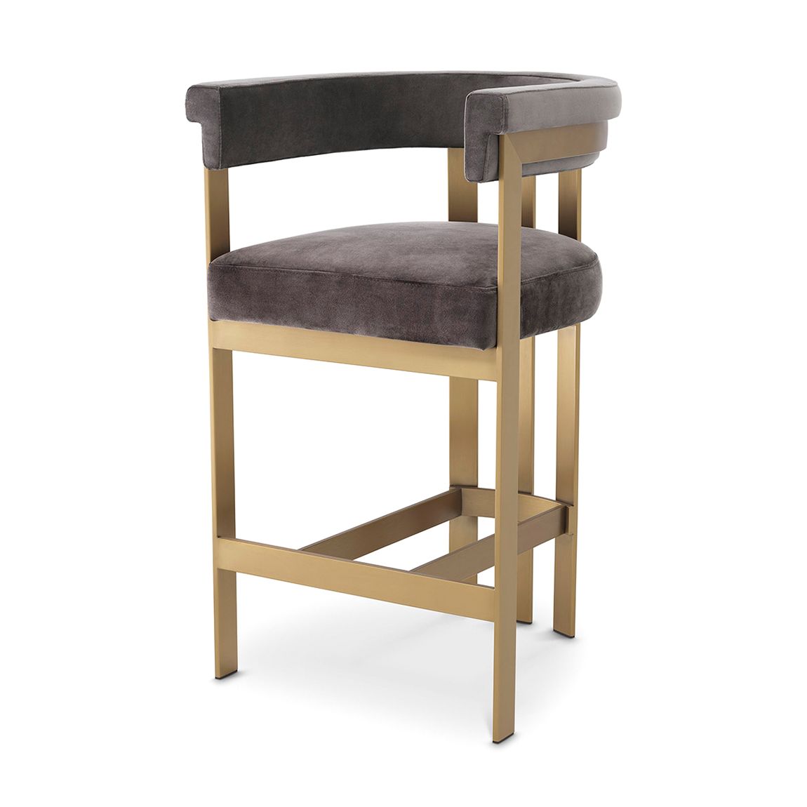 Counter Stool Clubhouse Savona Grey Velvet main product photo