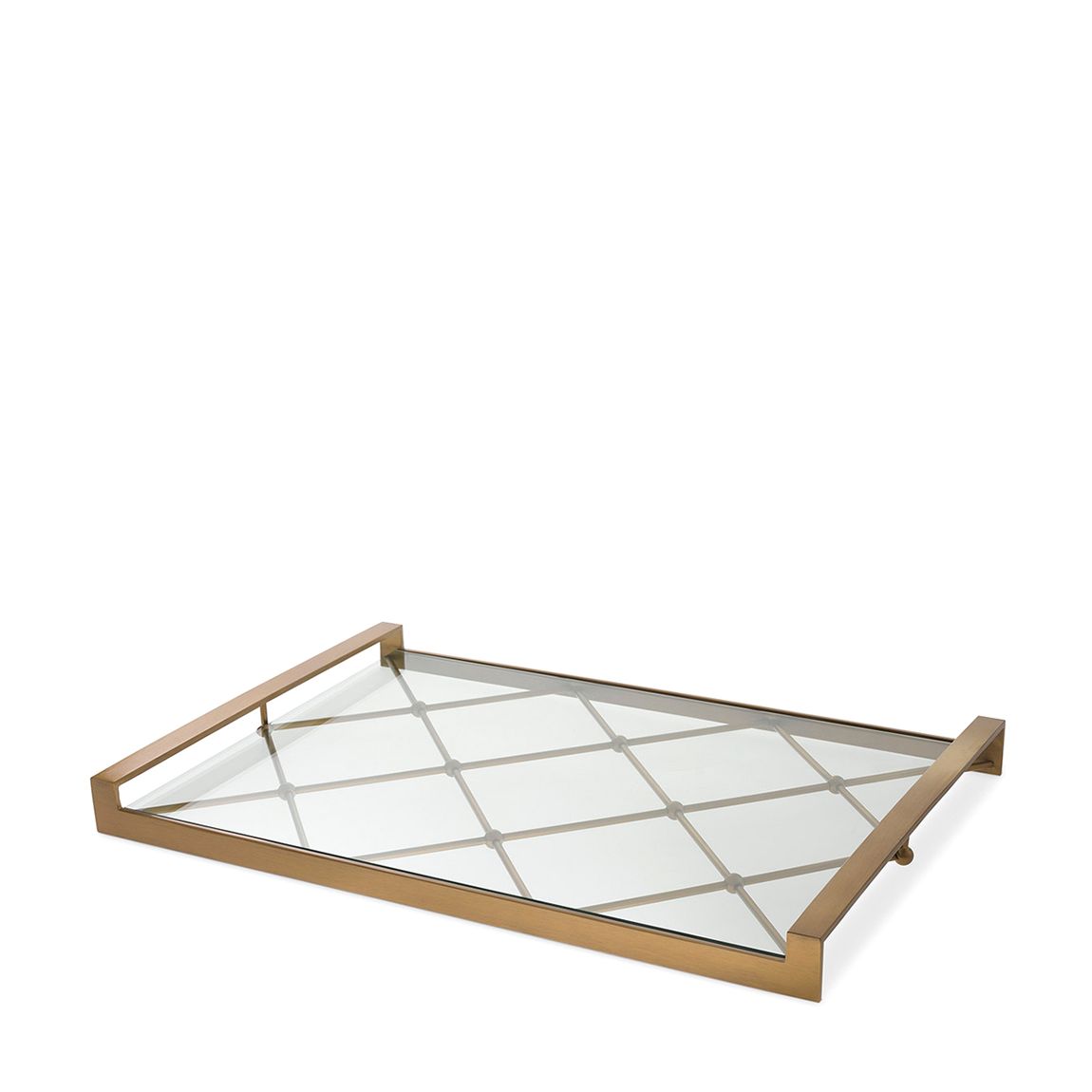 Tray Goa brushed brass finish main product photo