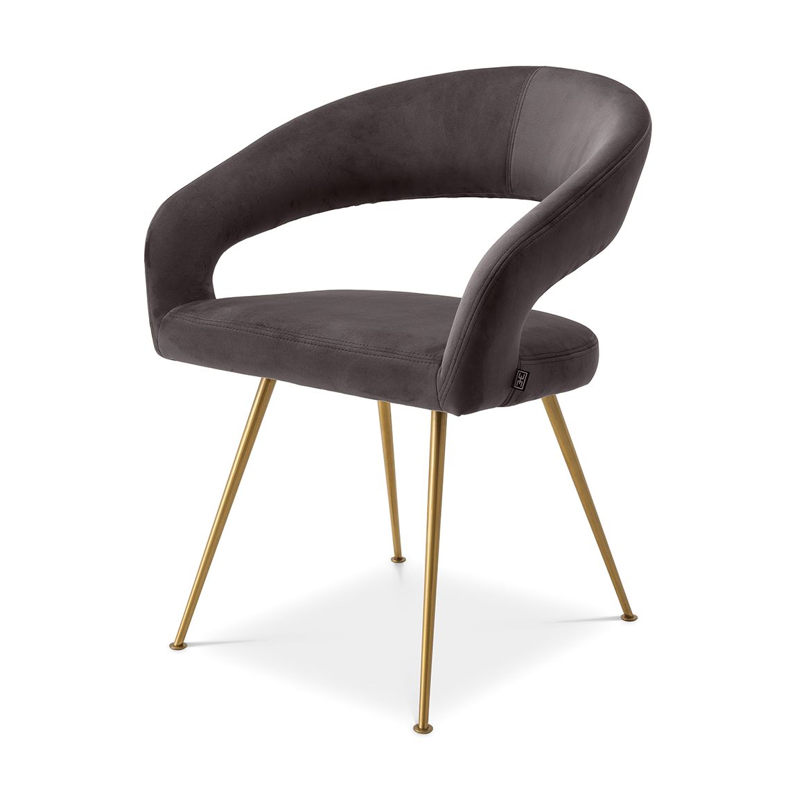 Dining Chair Bravo Savona Grey Velvet main product photo