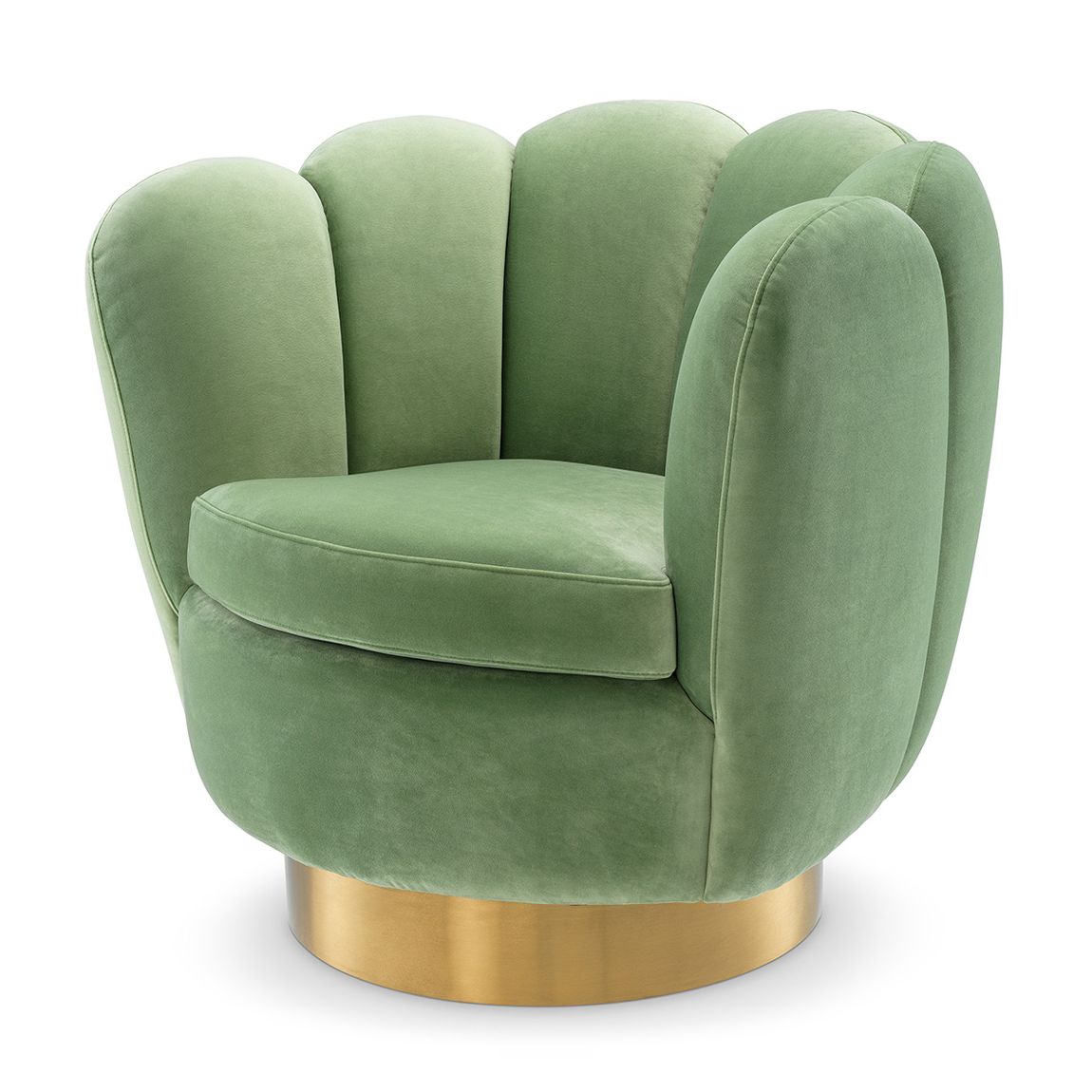 Swivel Chair Mirage Savona Pistache Green Velvet main product photo