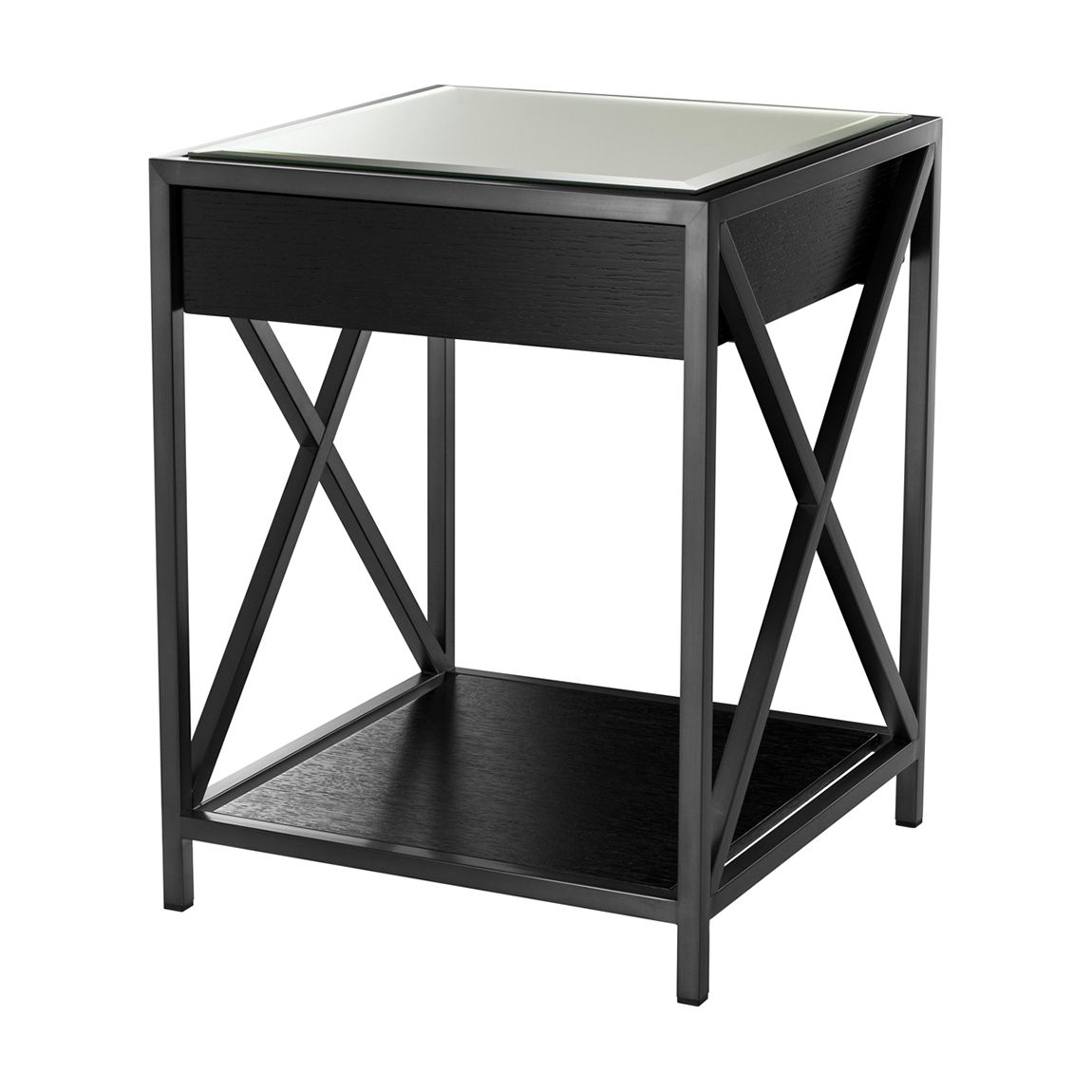 Nightstand Beverly Hills bronze finish main product photo