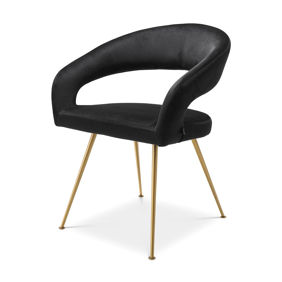 Dining Chair Bravo Roche Black Velvet main product photo