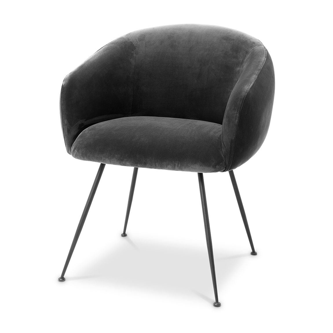 Dining Chair Elbury Savona Dark Grey Velvet main product photo