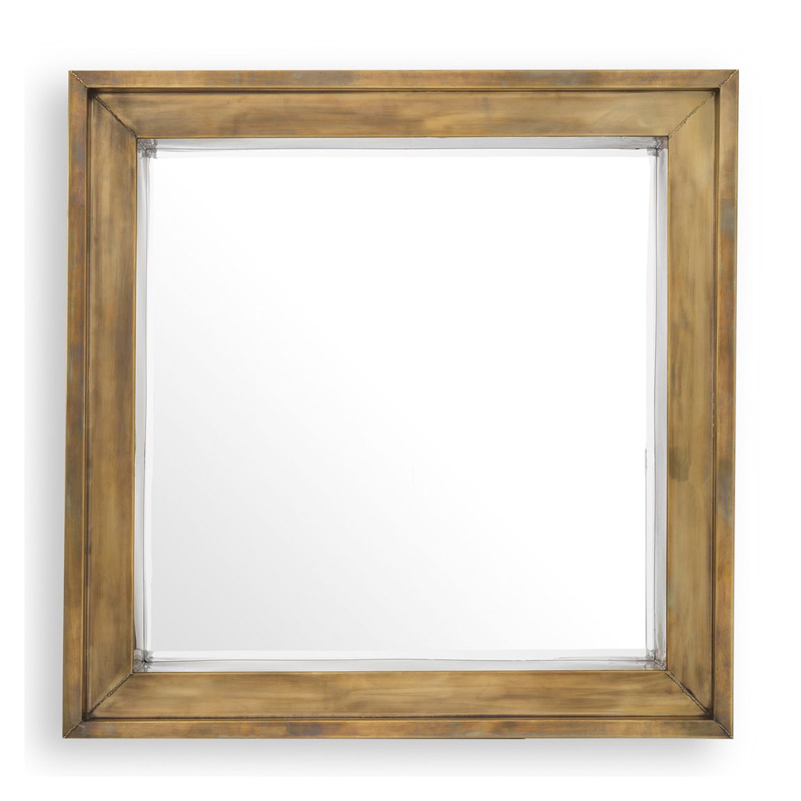 Mirror Magenta Square Vintage Brass Finish main product photo