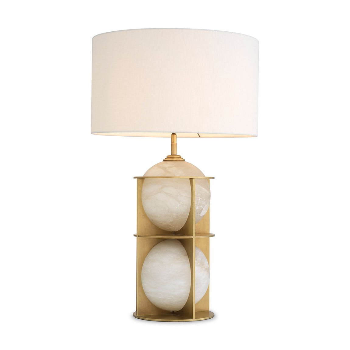 Table Lamp Eternity Antique Brass Finish Incl Shade main product photo
