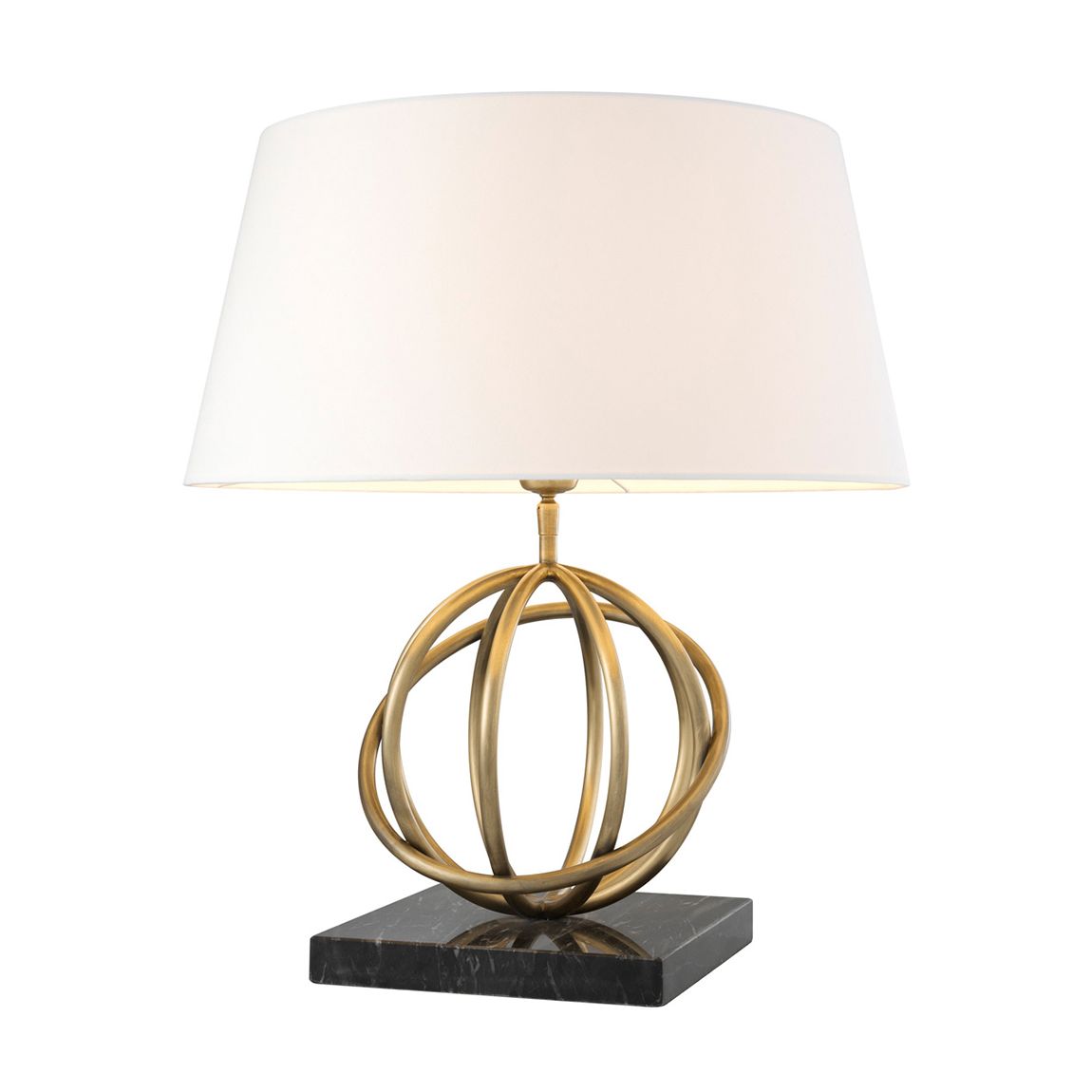 Table Lamp Edition Antique Brass Finish Incl Shade main product photo