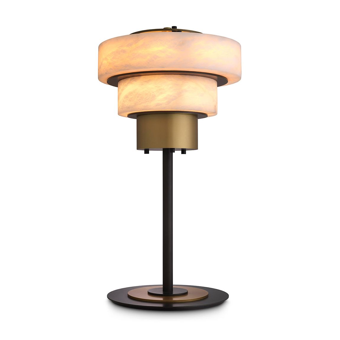 Table Lamp Zereno Antique Brass Finish main product photo