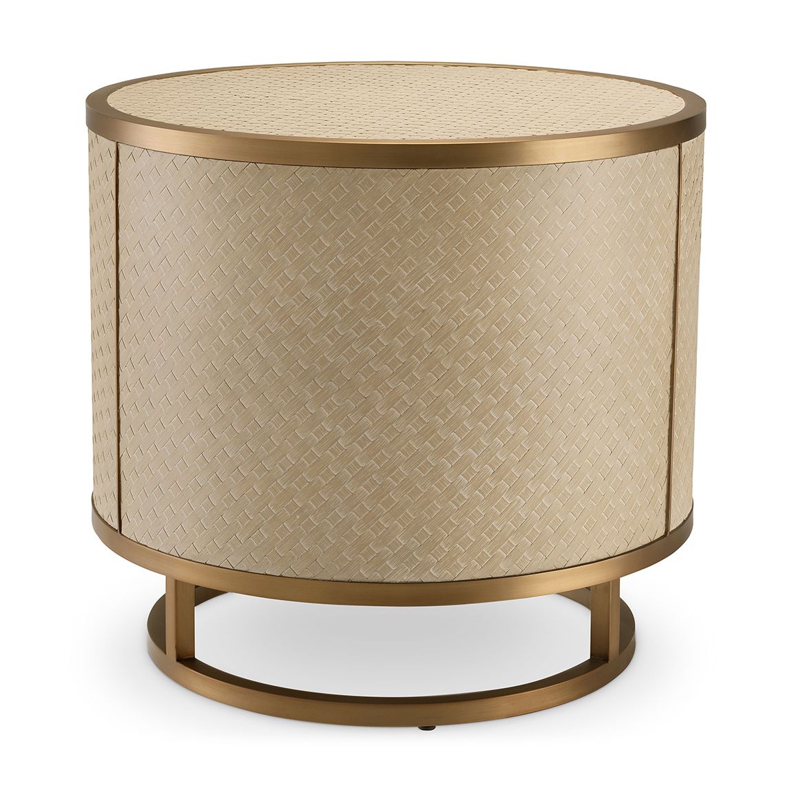 Side Table Napa Valley Woven Washed Oak Veneer main product photo