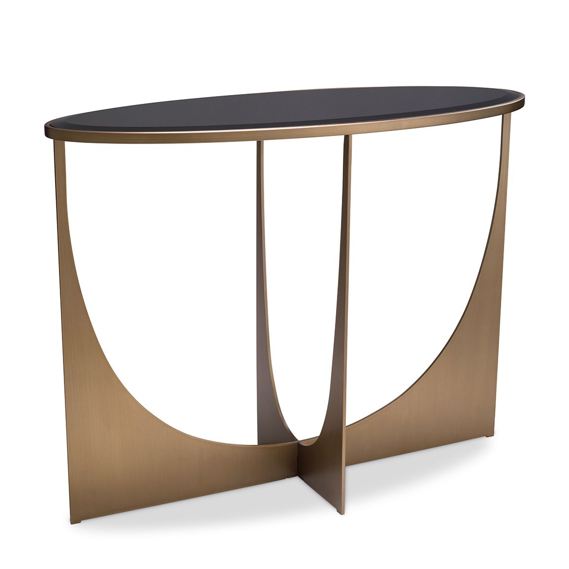 Console Table Elegance Brushed Brass Finish main product photo