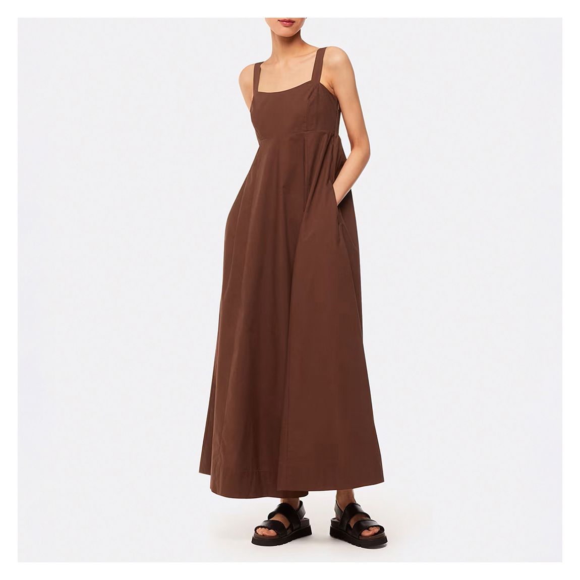 Brown Anna Midi Dress main product photo