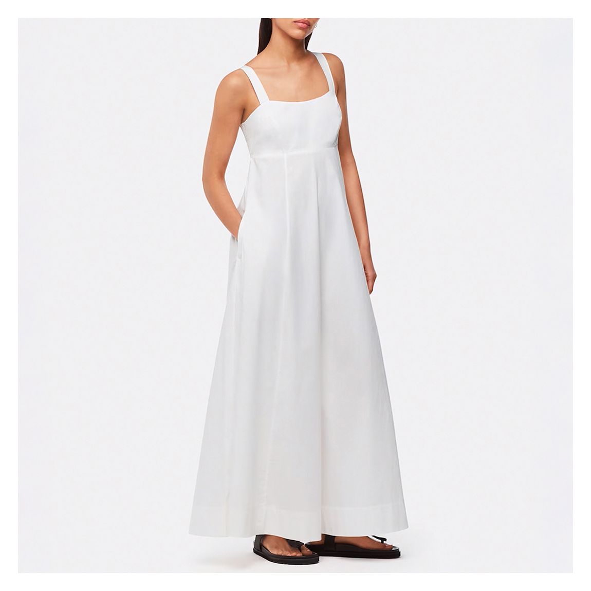 White Anna Midi Dress main product photo