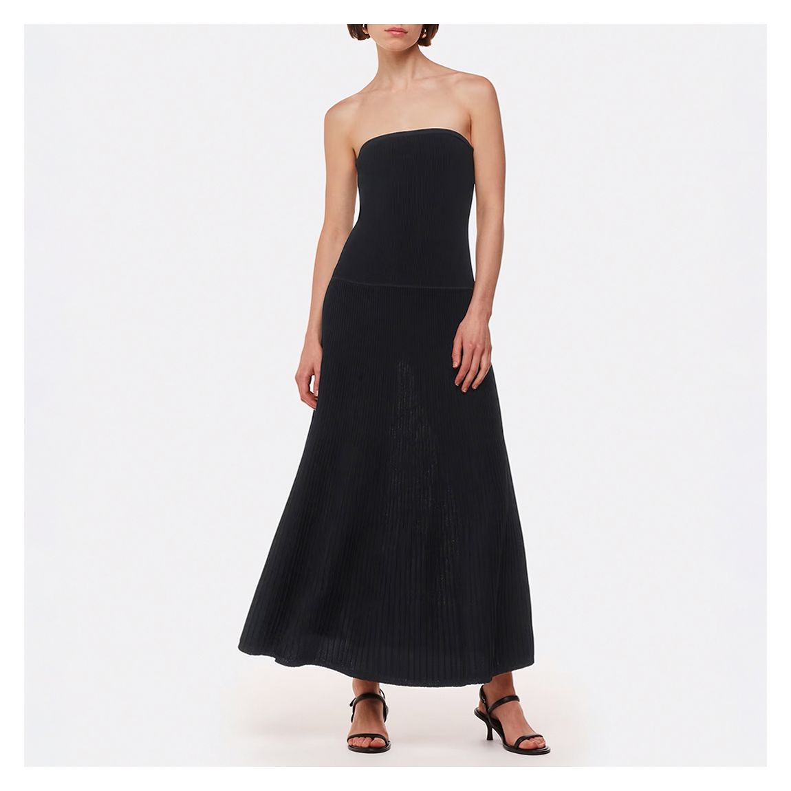 Black Bandeau Knit Dress main product photo