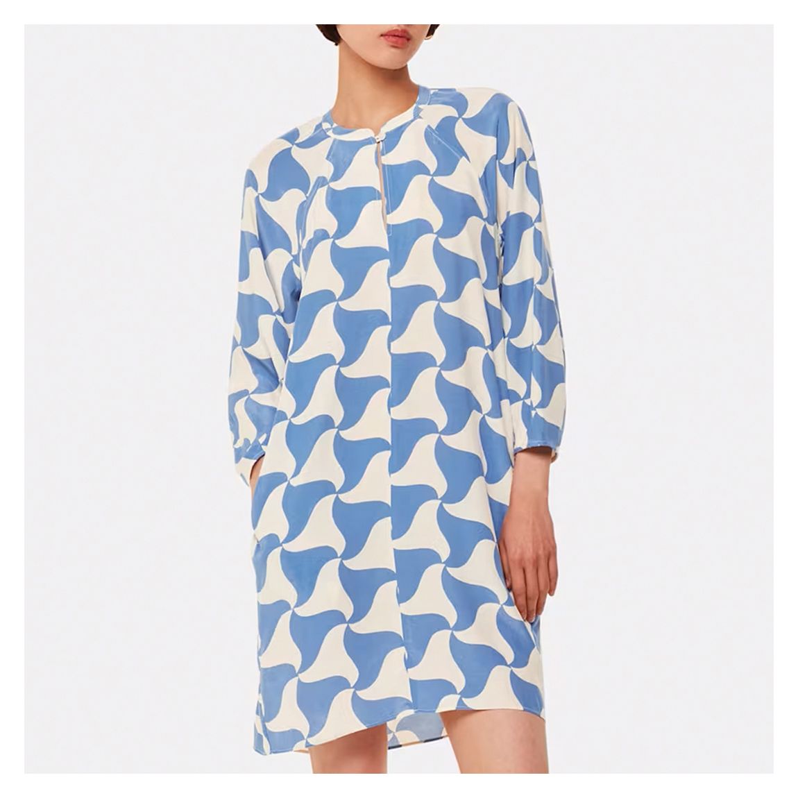 Blue Spun Triangle Mini Dress main product photo