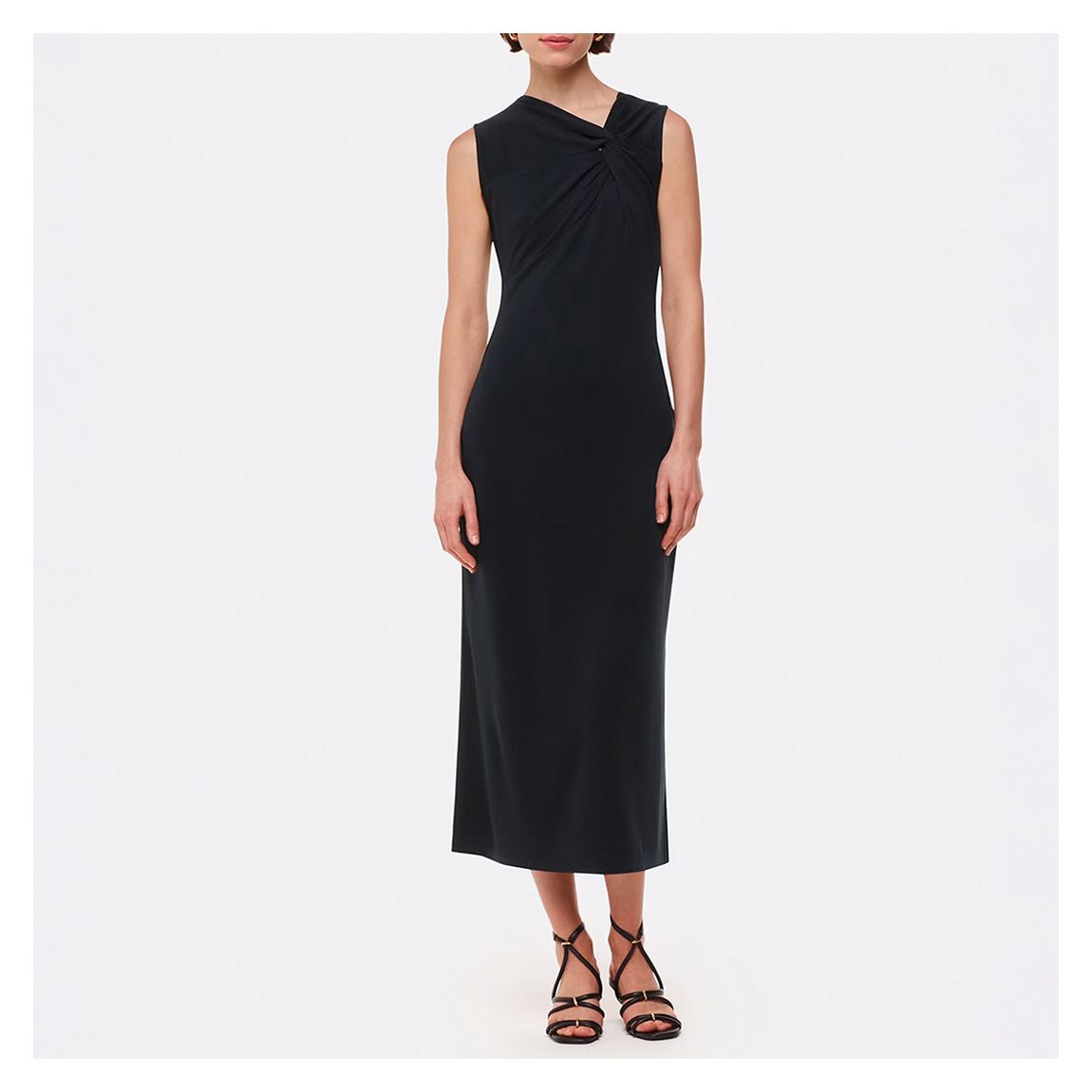Black Saoirse Twist Jersey Dress main product photo