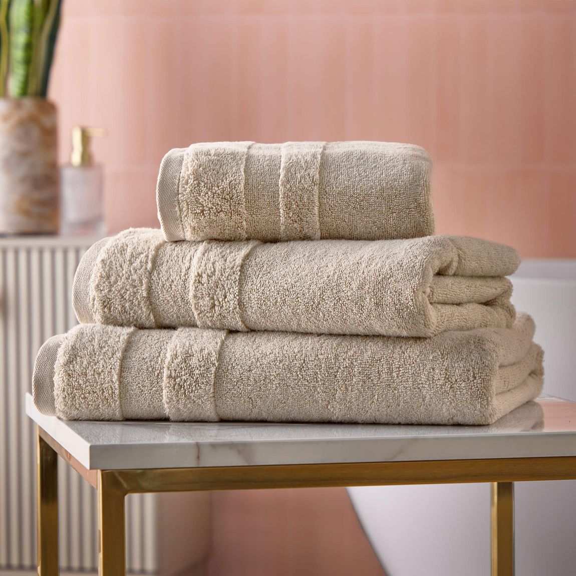 Cosmo Living Supersoft Bath Towel, Natural main product photo