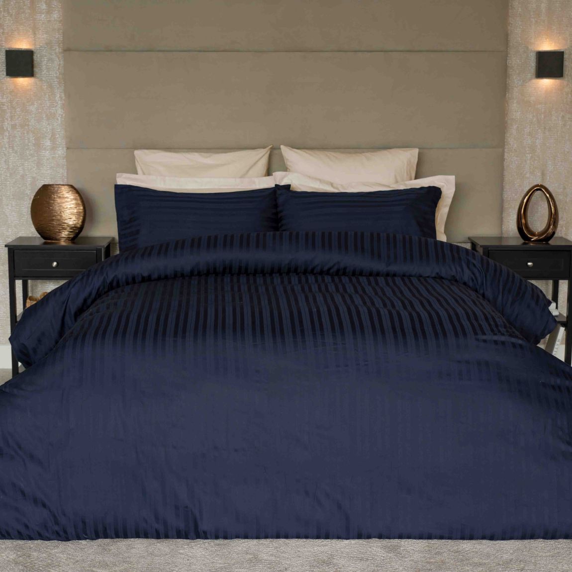 Belledorm Hotel Suite Tribeca Duvet Set, Kingsize Navy main product photo
