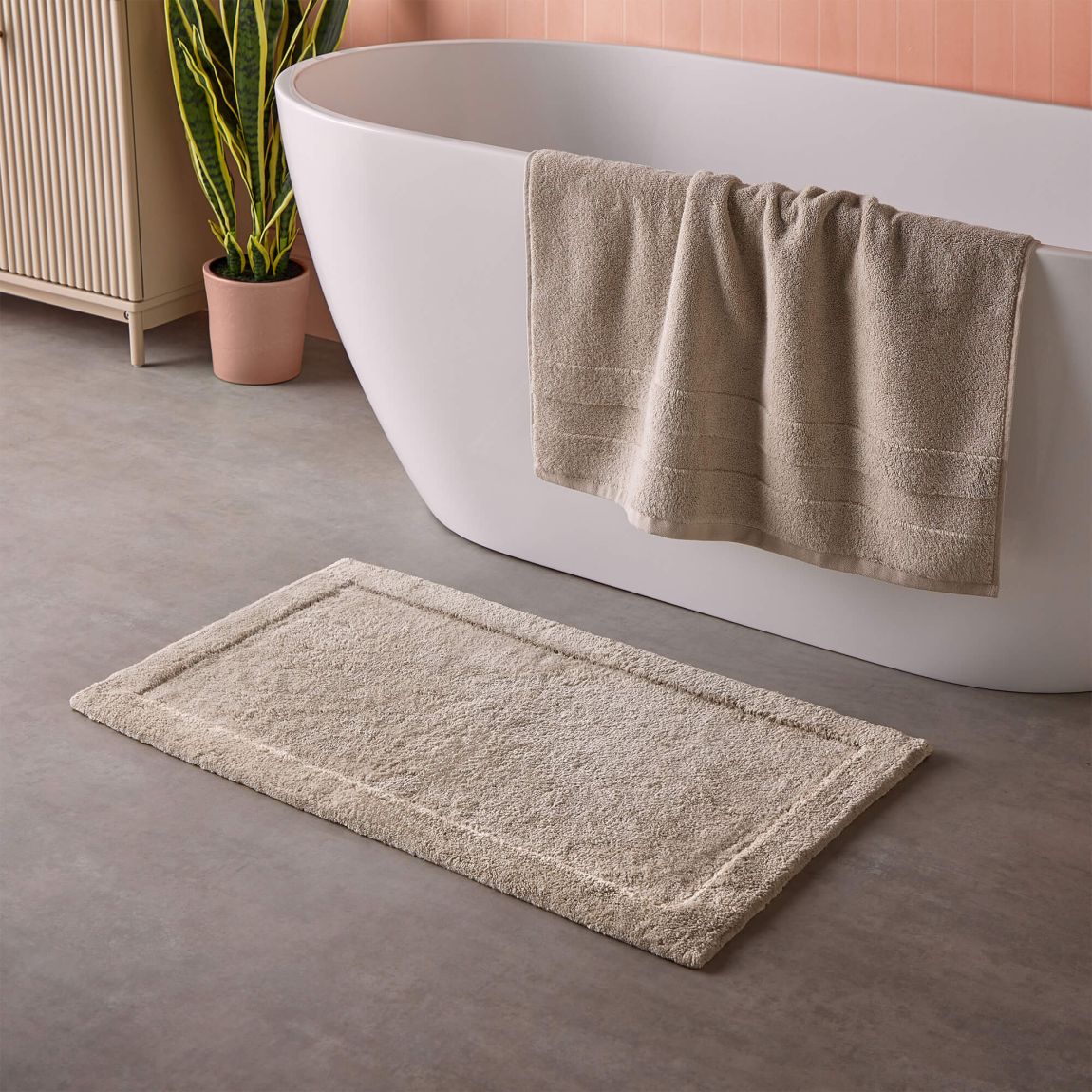 Cosmo Living Supersoft Bathmat, Natural main product photo
