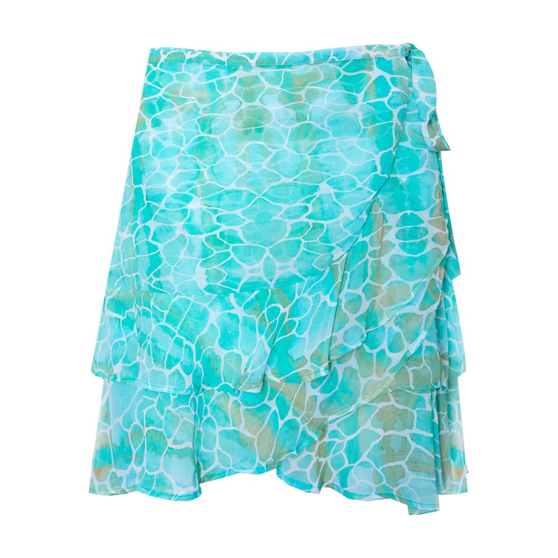 Aqua Pebbles Tahiti Wrap Skirt main product photo