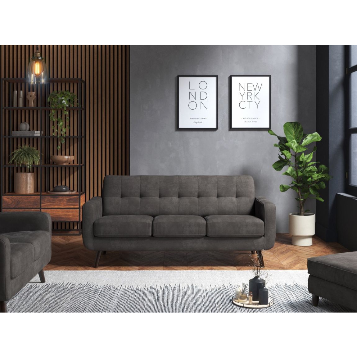 Esme 3 Seater Sofa Enjoy Graphite main product photo