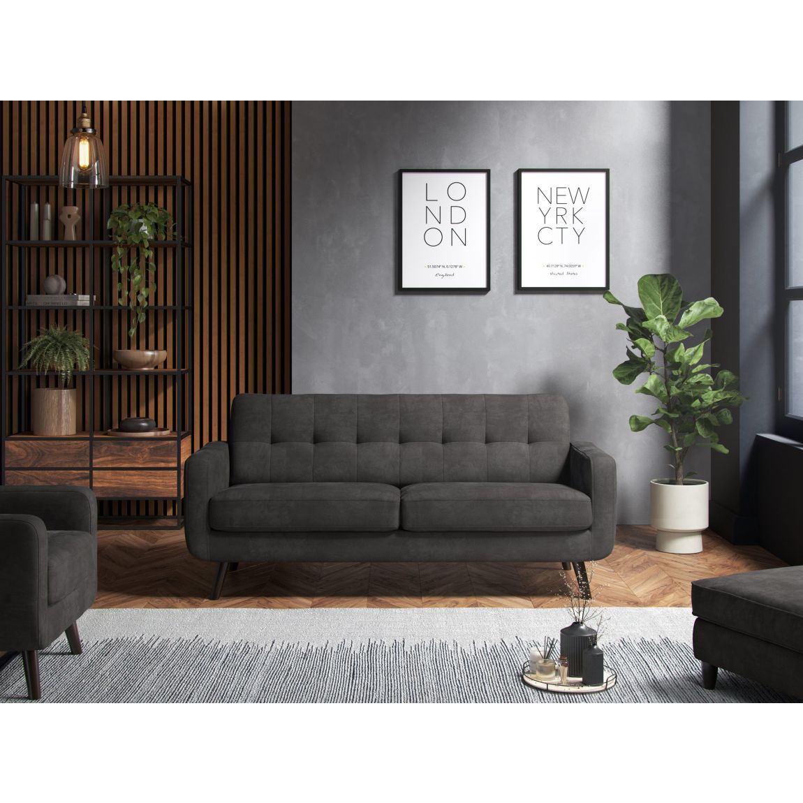 Esme 3 Seater Sofa Enjoy Graphite main product photo