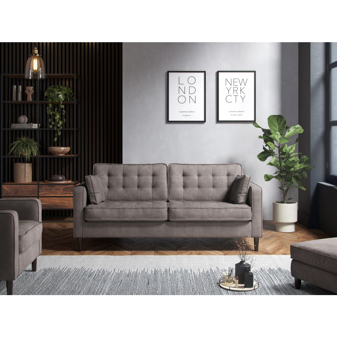 Arlo 3 Seater Sofa Enjoy Pewter main product photo