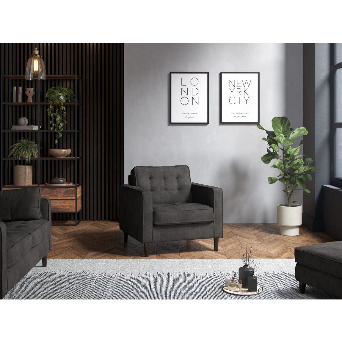 Arlo Armchair Enjoy Graphite main product photo