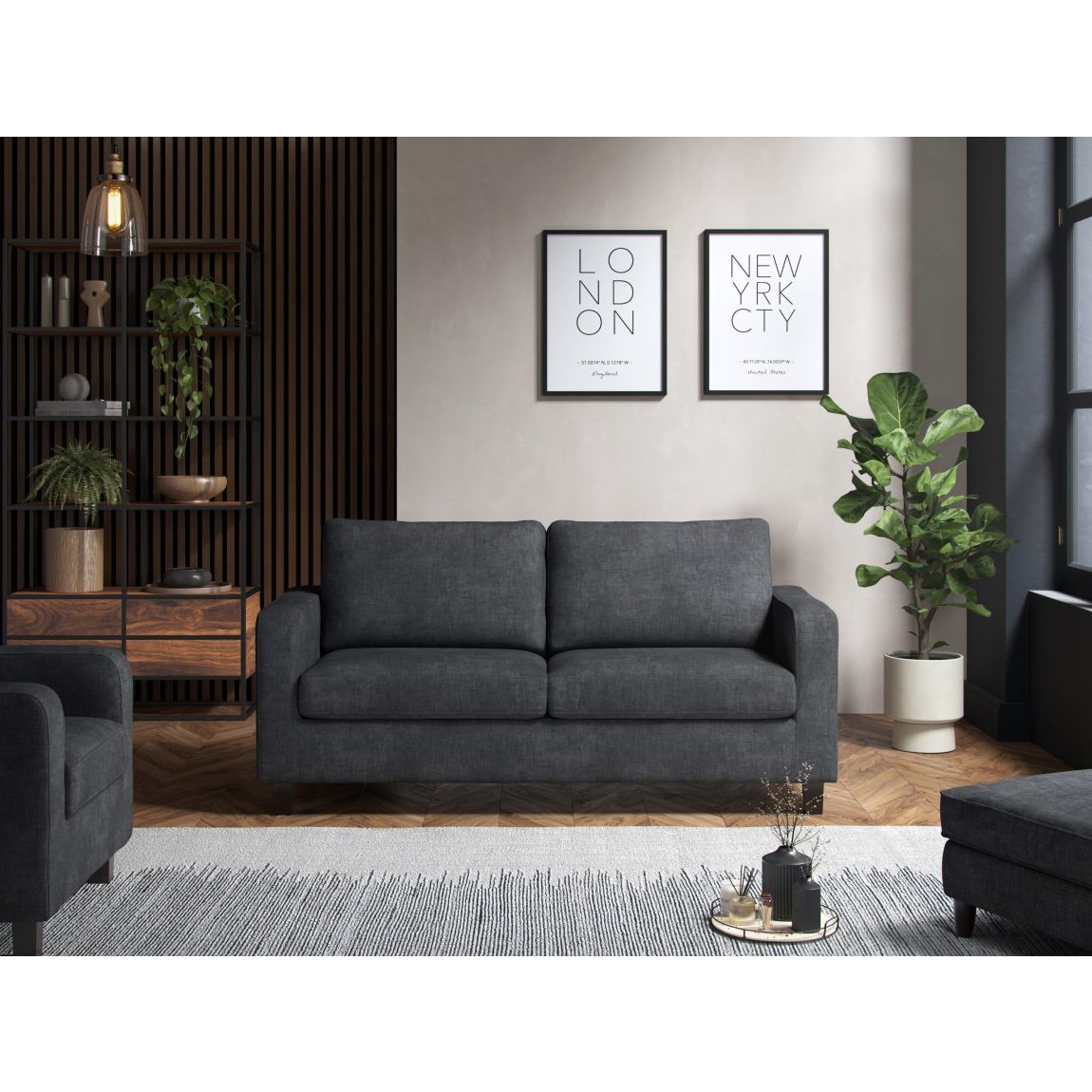 Ava 3 Seater Sofa Turin Grey main product photo
