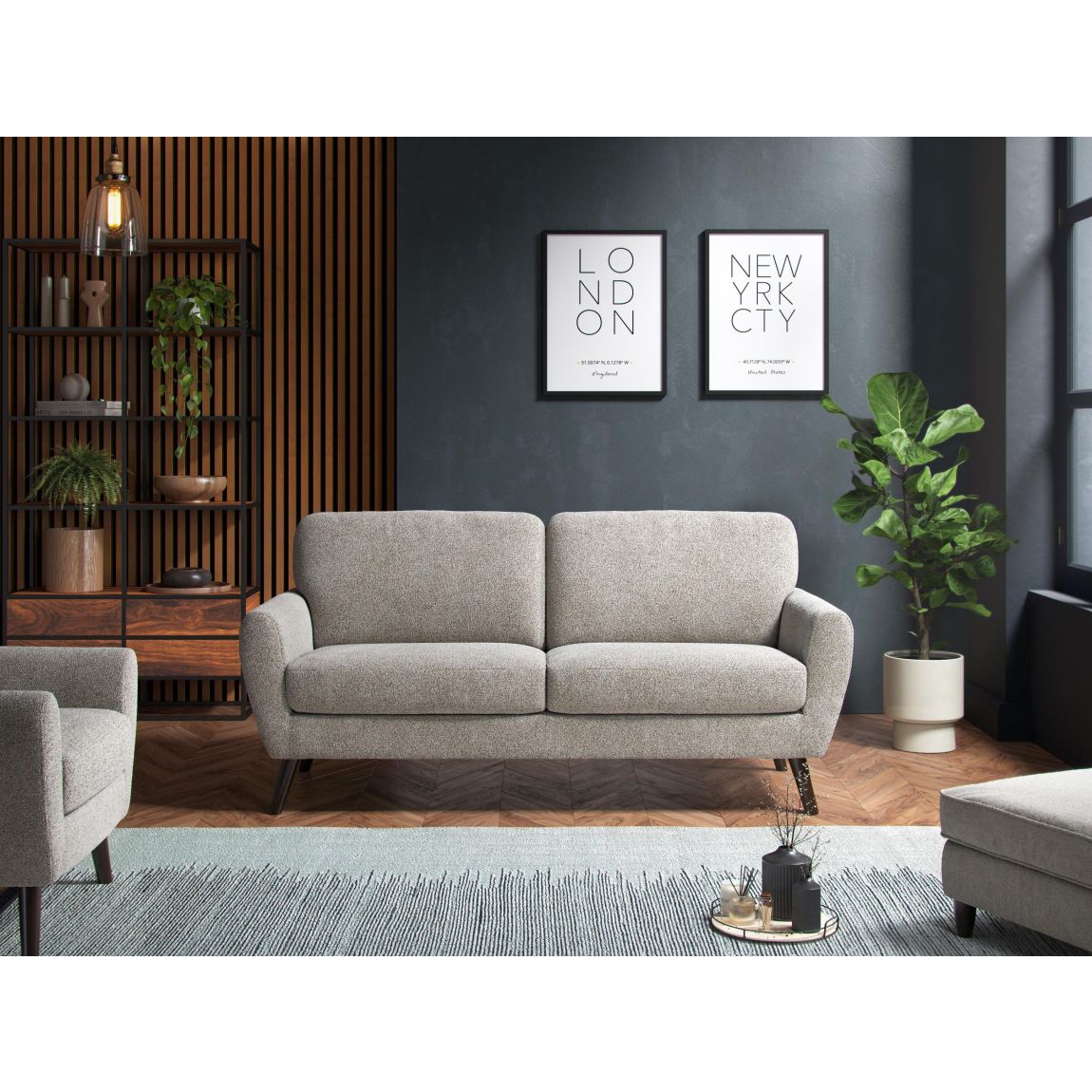 Luna 3 Seater Sofa Boucle Linen main product photo
