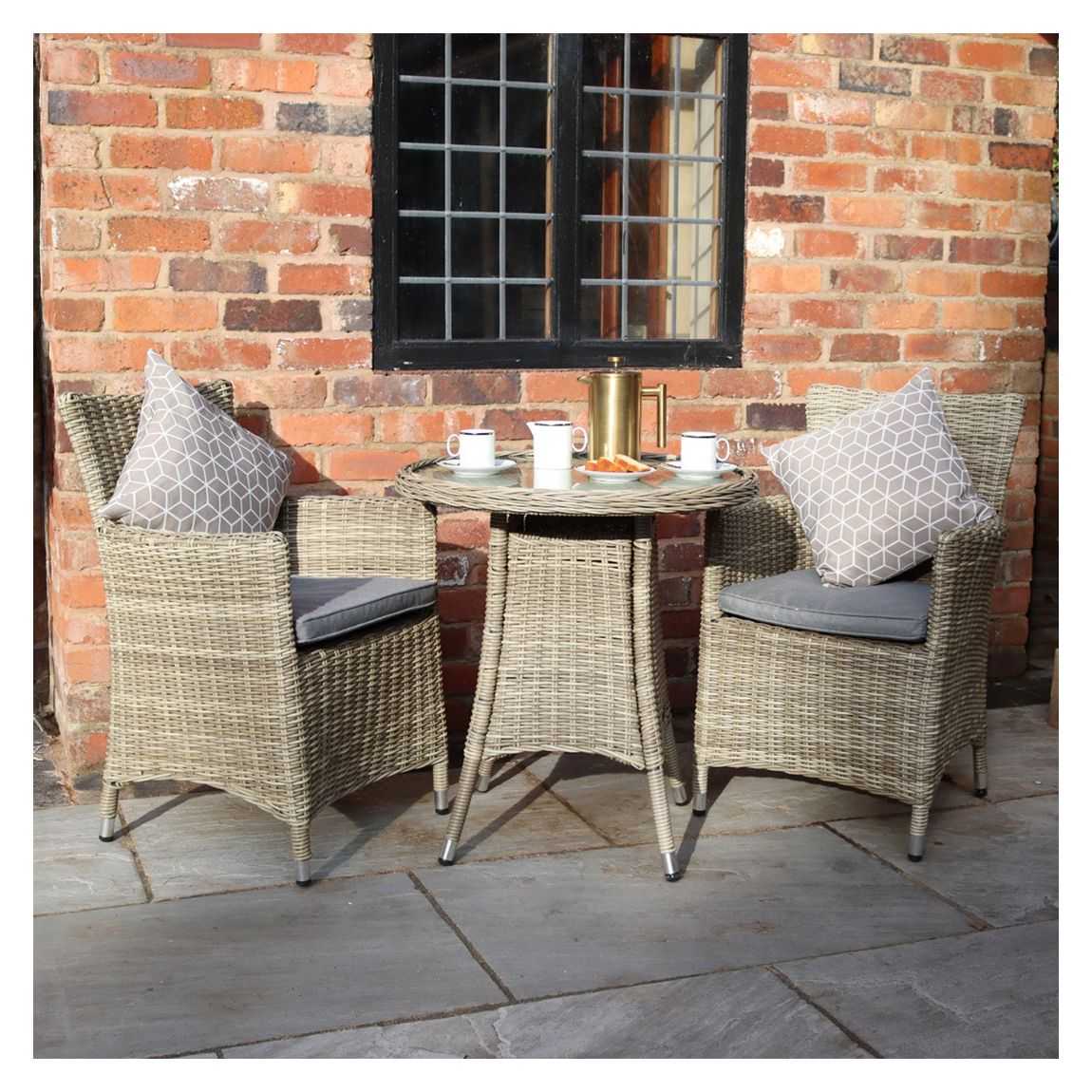 Wentworth 2 Seater Round Carver Bistro Set main product photo
