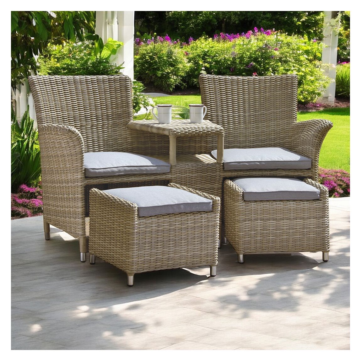 WENTWORTH Companion Set (2 X Pull-Out Footstools inc Cushions) main product photo