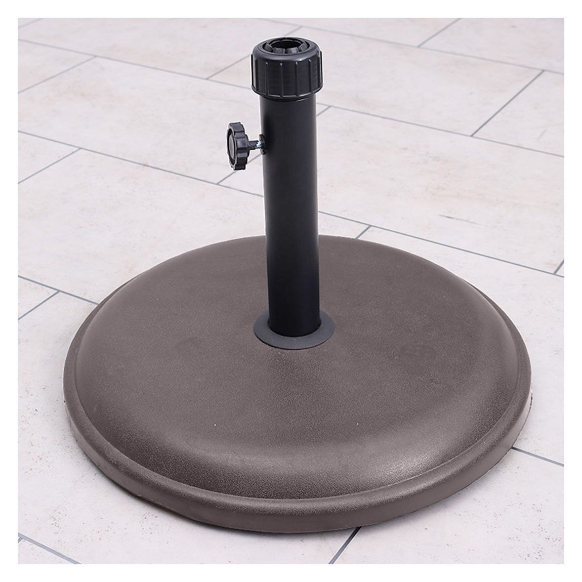 16kg Brown Round Parasol Base main product photo