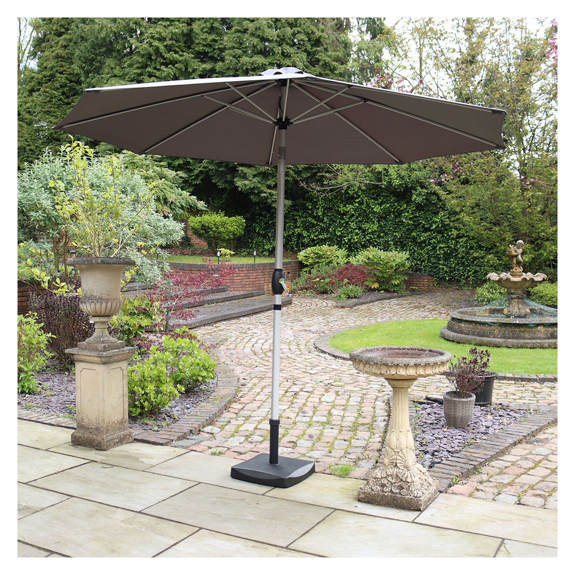 Grey 3m Crank and Tilt Parasol main product photo