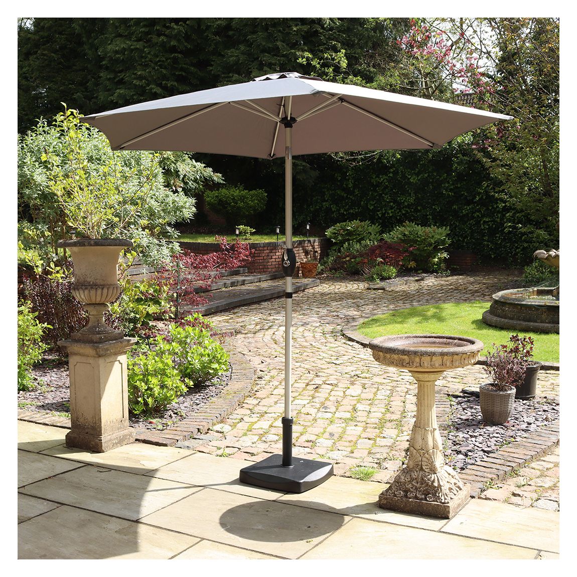 Grey 2.5m Crank and Tilt Parasol main product photo