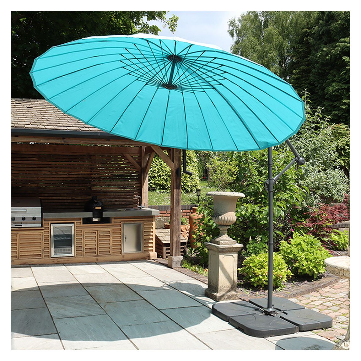 3m Blue Shanghai Cantilever Parasol main product photo