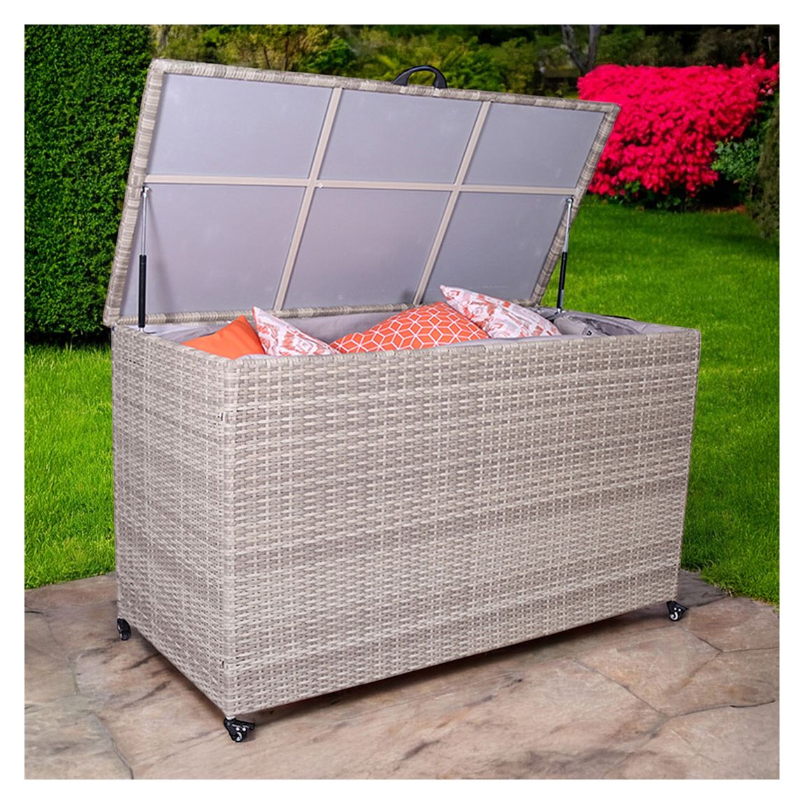 Natural Weave KD Beige Cushion Storage Box 826L main product photo